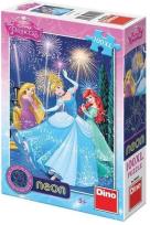 Okładka książki Puzzle 100 XL Neon Księżniczki DINO