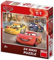 Okładka książki Puzzle 24 Maxi Auta: Wesoły Złomek DINO