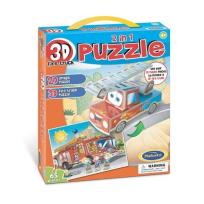 Opakowanie Puzzle 3D 2w1 - Straż pożarna