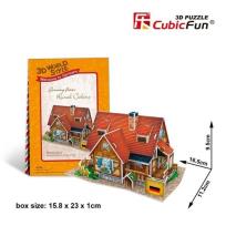 Okładka książki Puzzle 3D Domki świata - Niemcy Rural cabin 37el.(W3128H)