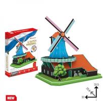 Opakowanie Puzzle 3D Duży zestaw Wiatrak holenderski 74 el.(MC219H)