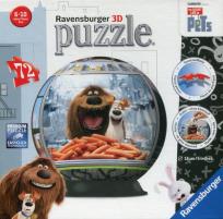 Opakowanie Puzzle 3D Kuliste Sekretne życie zwierzaków domowych 72