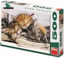 Opakowanie Puzzle 500 Kociak w bucie DINO
