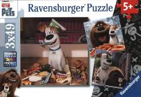 Opakowanie Puzzle Sekretne życie zwierzaków domowych 3x49