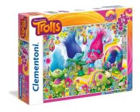 Okładka książki Puzzle SuperColor Maxi Trolls 24