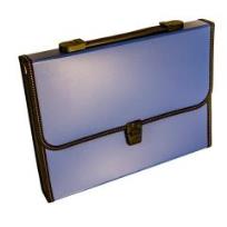 Opakowanie Teczka A4 12 przegródek z rączką niebieska DELI