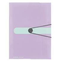 Opakowanie Teczka A4 z gumką PP trans. pastel lila