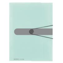 Okładka książki Teczka rysunkowa A4 PP z gumką tran. pastell Mięta