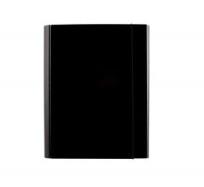 Opakowanie Teczka skrzydłowa z gumką 40mm czarna D.RECT