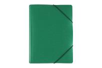 Okładka książki Teczka z gumką szeroka piksele zielona  TGP-04-02