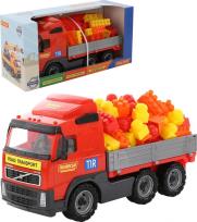 Opakowanie Volvo samochód z burtami  + Klocki Super-mix - 60 elem