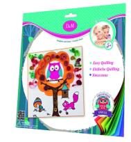 Opakowanie Wykonaj ozdobną kartkę metodą quillingu sowa