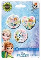 Opakowanie Zestaw 3 gumek do ścierania Frozen