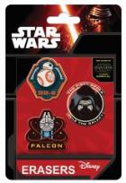 Opakowanie Zestaw 3 gumek do ścierania Star Wars