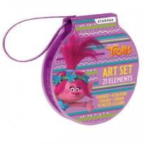 Opakowanie Zestaw artystyczny 21 elementów Trolls
