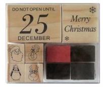 Opakowanie Zestaw stempl świątecznych CHRISTMAS JOY