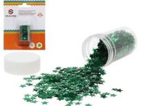 Opakowanie Cekiny-gwiazdki 7g zielone