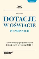 Okładka książki Dotacje w oświacie po zmianach