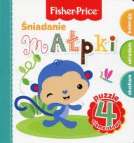 Okładka książki Fisher Price Puzzle. Śniadanie małpki