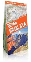 Okładka książki Himalaje Indyjskie (Indian Himalaya) laminowana mapa trekkingowa