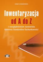 Okładka książki Inwentaryzacja od A do Z z uwzględnieniem stanowiska Komitetu Standardów Rachunkowości