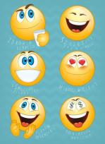 Opakowanie Karnet Emotikony 12x16,5 cm