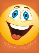 Opakowanie Karnet Emotikony plany 12x16,5 cm