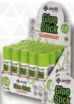 Opakowanie Klej w sztyfcie transparent 15g (20szt) ZENITH