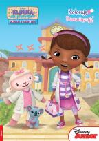 Okładka książki KLINIKA DLA PLUSZAKÓW. DOSIA I SZPITAL. KOLORUJĘ, ROZWIĄZUJĘ