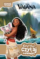 Okładka książki Koloruj czytaj naklejaj Vaiana
