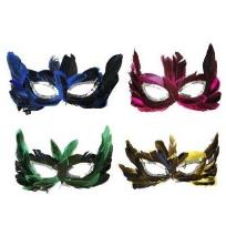 Opakowanie Maska z piórami i cekinami