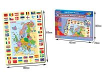 Okładka książki Mata z puzzli - Mapa Europy 24 elementów (A100.3237 EUR)
