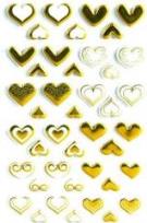 Opakowanie Naklejki 3D Serca