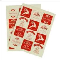 Opakowanie Naklejki na prezenty CHRISTMAS JOY