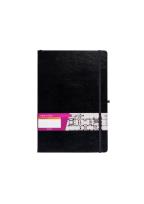 Opakowanie Notes A6 kieszonkowy z gumką Formalizm linia czarny