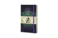 Okładka książki Notes Moleskine specjalna edycja L  Avengers Hulk w linie w twardej oprawie 13x21cm (MOLEAVQP060CA)
