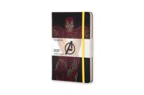 Okładka książki Notes Moleskine specjalna edycja L  Avengers Iron Man w linie w twardej oprawie 13x21cm (MOLEAVQP060IR)