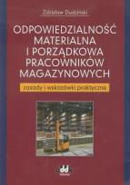 Okładka książki Odpowiedzialność materialna i porządkowa pracowników magazynowych