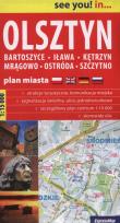 Okładka książki Olsztyn Bartoszyce Iława Plan miasta 1:15000