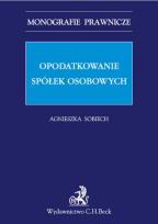 Okładka książki Opodatkowanie spółek osobowych