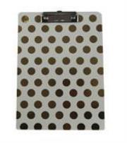 Opakowanie Podkładka z klipsem A4 złote kropki PAUL&CO.