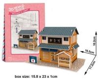 Okładka książki Puzzle 3D Domki świata - Japonia Sushi house 32el.(W3104H)