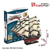 Opakowanie Puzzle 3D Żaglowiec USS Constitution