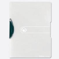 Opakowanie Skoroszyt A4 PP z zaciskiem biały transparentny