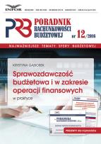 Okładka książki Sprawozdawczosć budżetowa i w zakresie operacji finansowych w praktyce