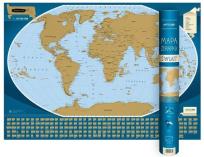 Okładka książki Świat mapa zdrapka 1:50 000 000