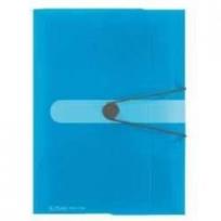 Opakowanie Teczka rysunkowa A4 z gumką Niebieska transparentn