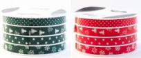 Opakowanie Wstążka 6mx10mm Christmas
