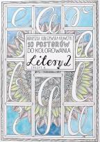 Okładka książki 10 posterów do kolorowania. Litery 2