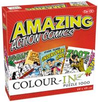 Opakowanie Action Comics Color-In puzzle do kolorowania 1000 elementów - Audiobook